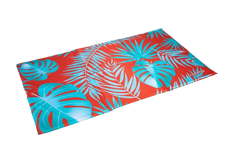 Freedog Cool Bed Coral Palm Recycled, 90x50 cm