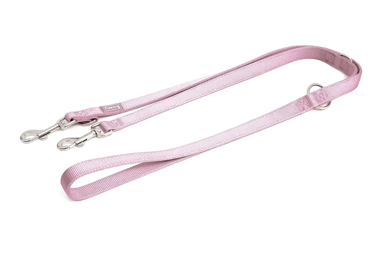 Freedog Guinzaglio da addestramento in nylon rosa, 20 mm, 20 cm