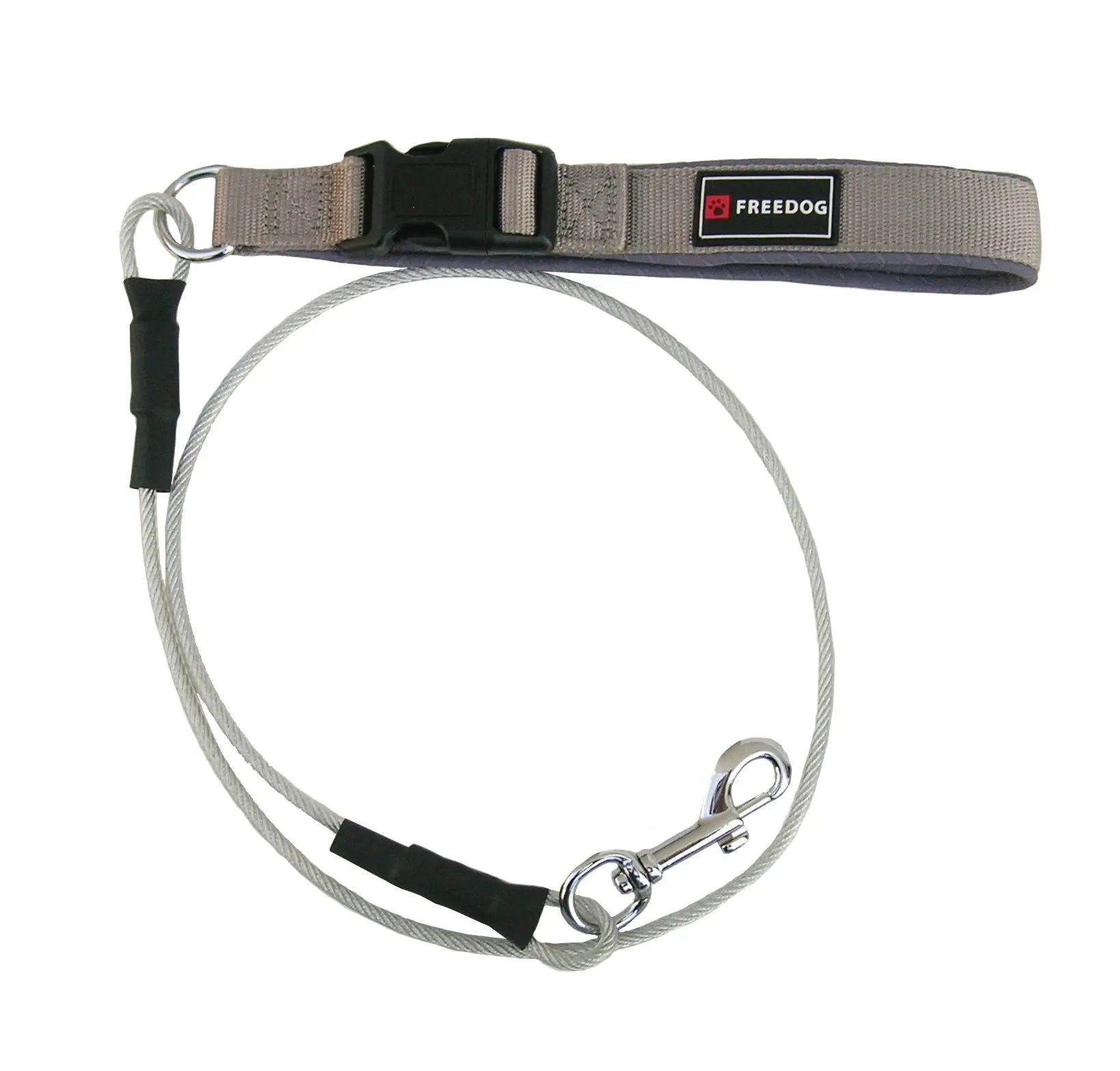 Freedog Guinzaglio in metallo anti-morso, 6 mm, 120 cm