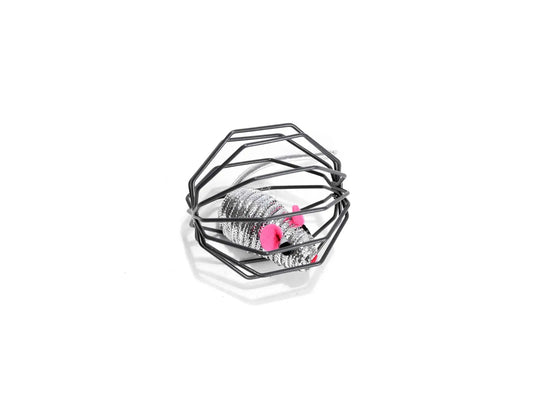 Freedog Gabbia in metallo con mouse 6Cm