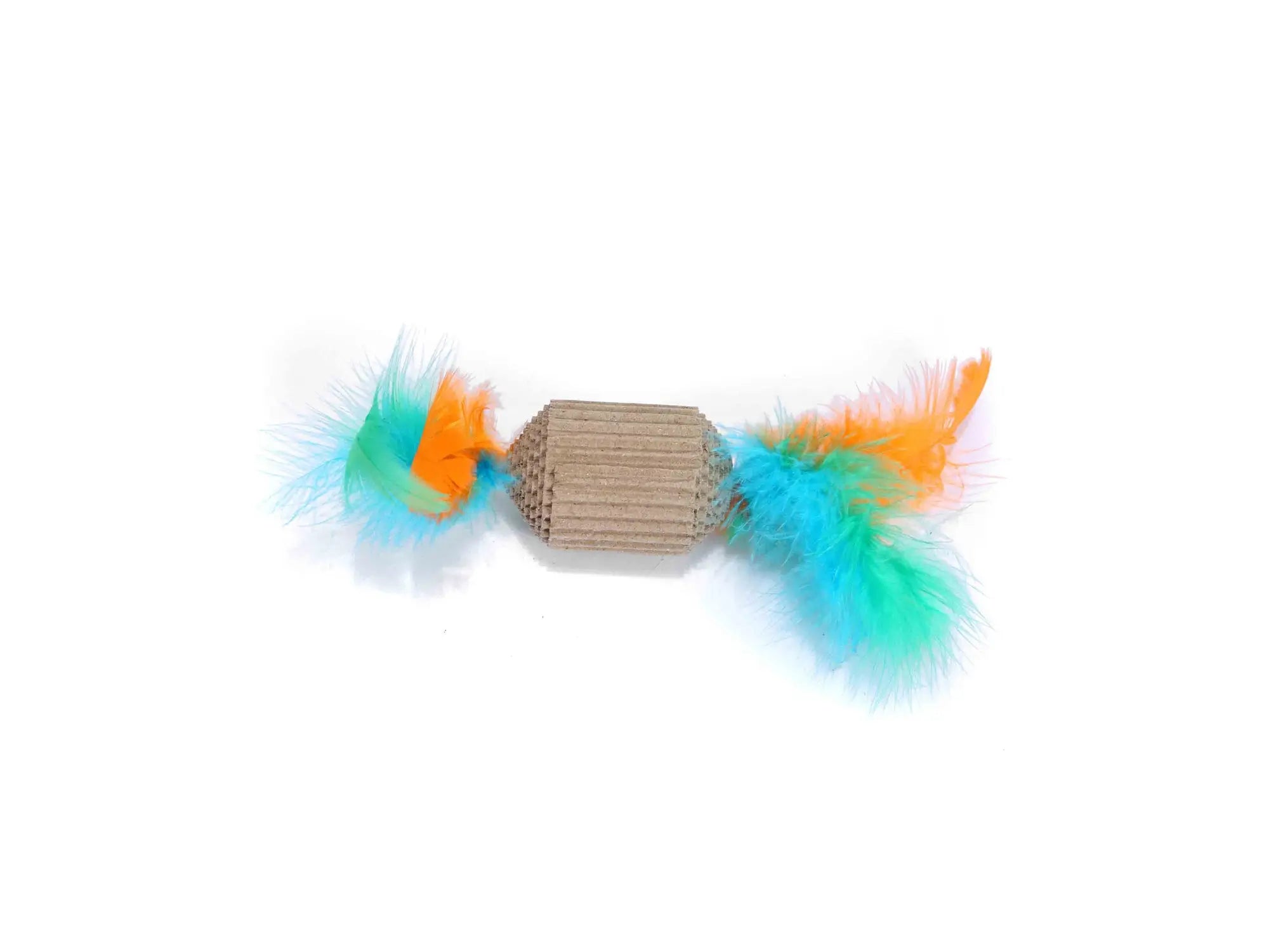 Freedog Grattino Kraft esagonale con pennacchio, 15x4 cm