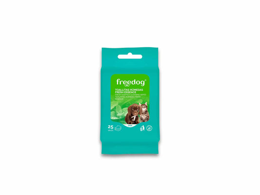 Freedog Salviette fresche (Aloe) Tasca 25 Ud 18X20Cm