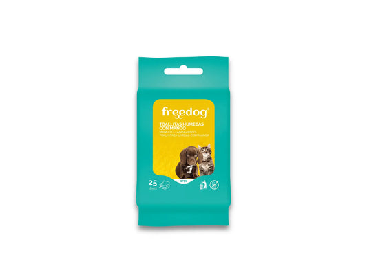 Freedog Salviette umidificate con manico a tasca 25 unità 18 X 20Cm