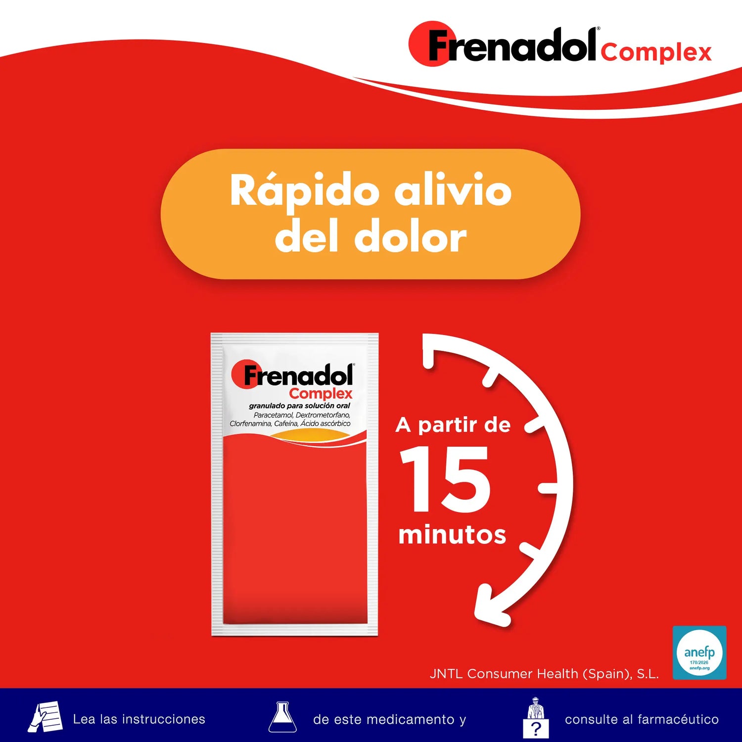Complesso antinfluenzale FRENADOL®, uso orale, 10 bustine