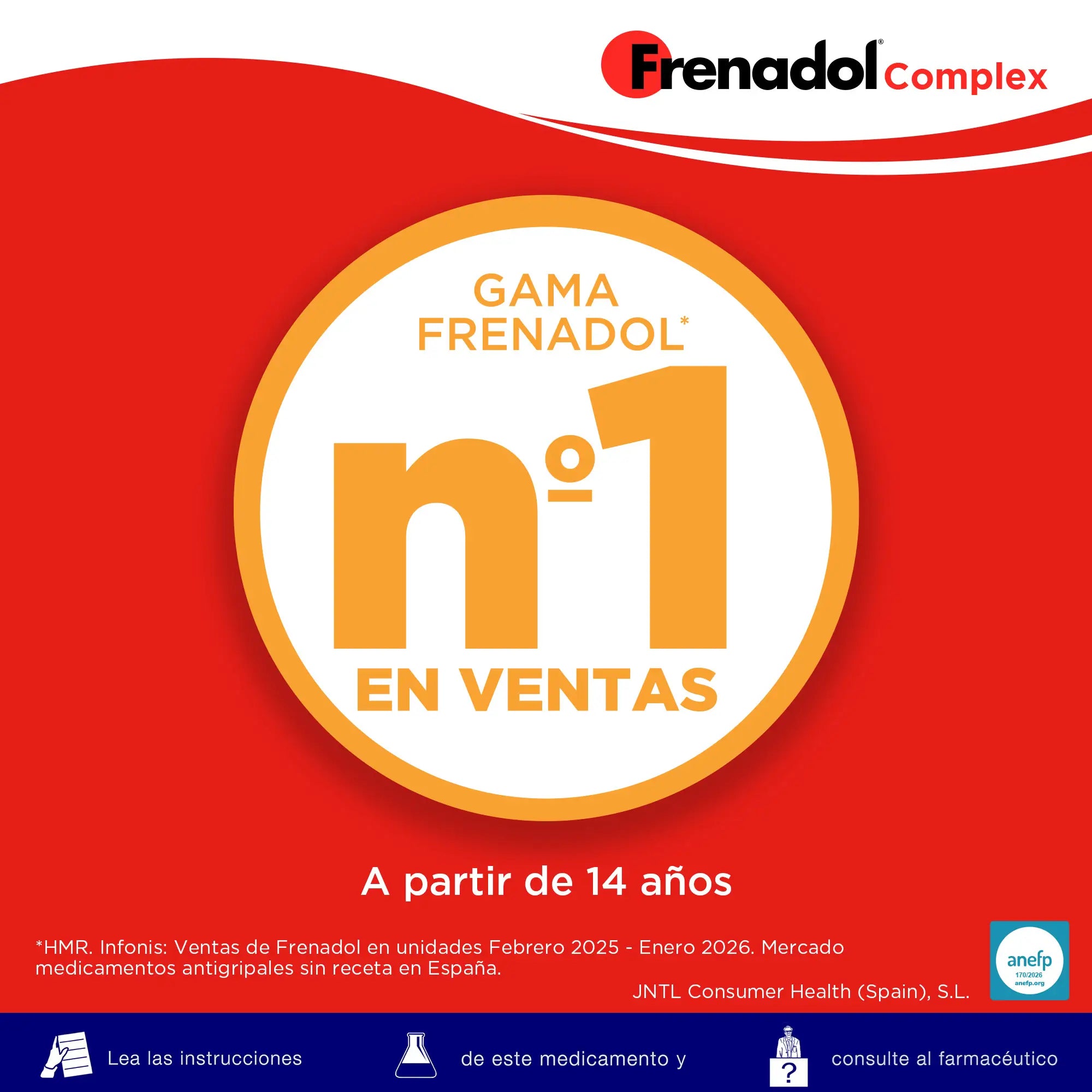 Complesso antinfluenzale FRENADOL®, uso orale, 10 bustine