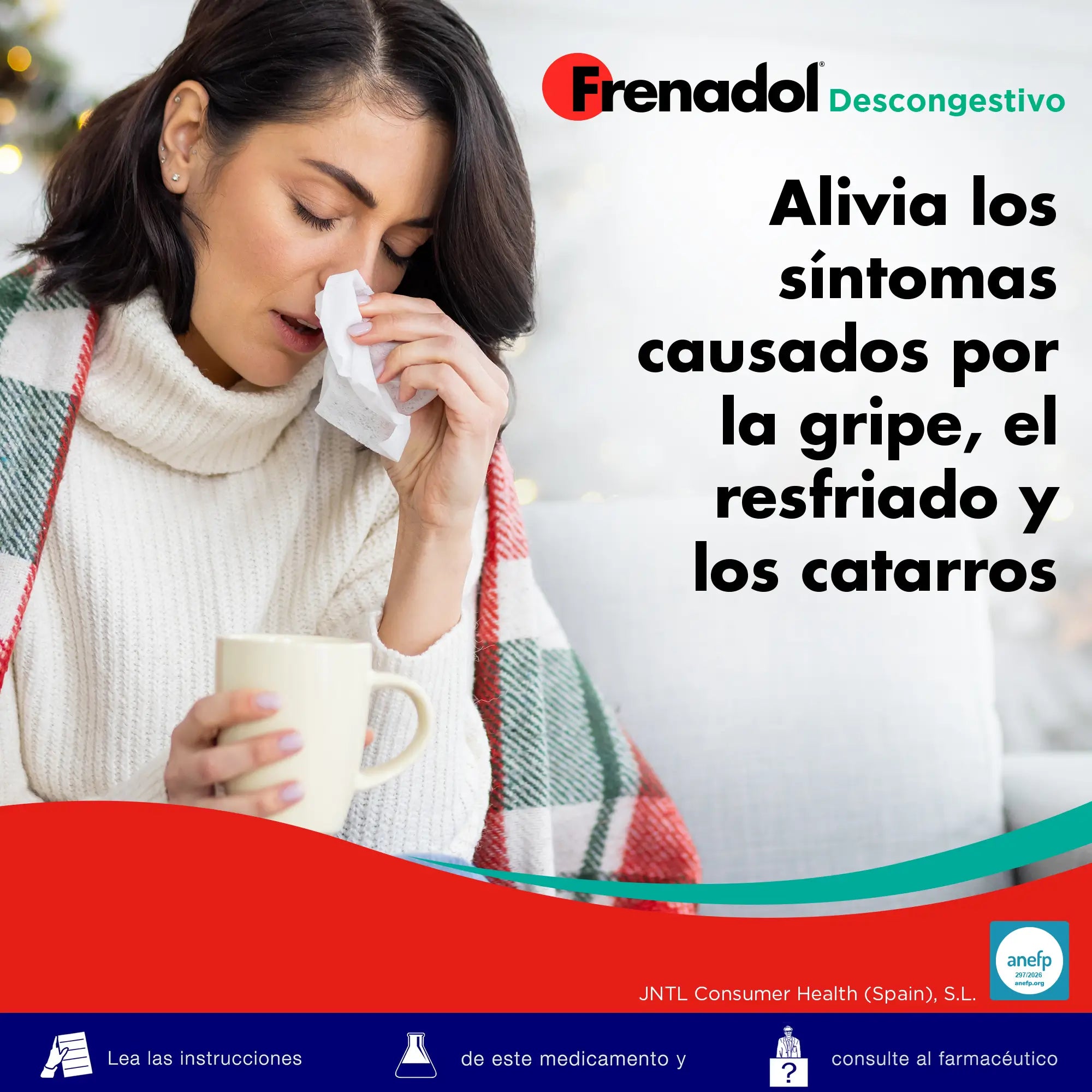 FRENADOL® Decongestionante antinfluenzale, uso orale, 16 capsule