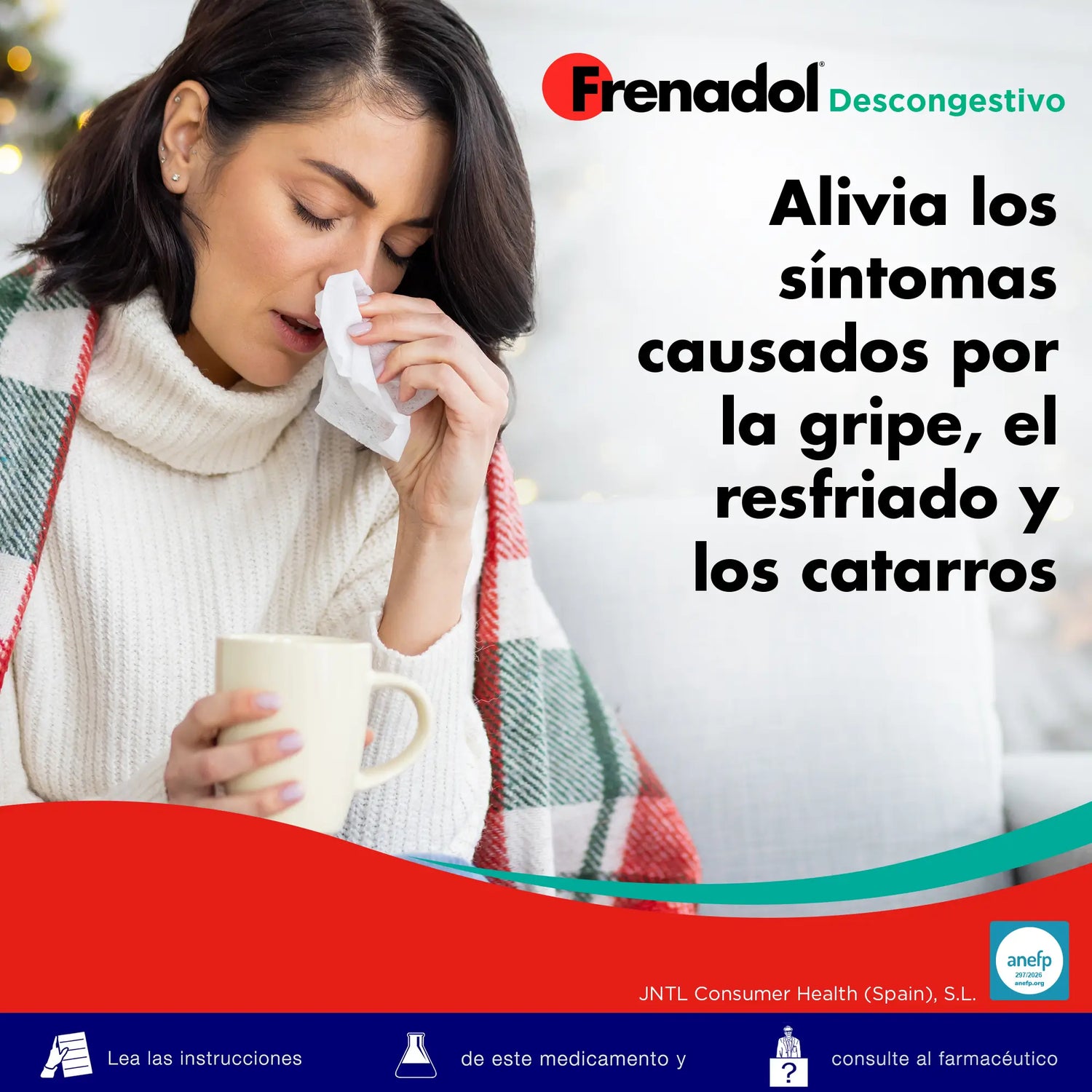 FRENADOL® Decongestionante antinfluenzale, uso orale, 16 capsule