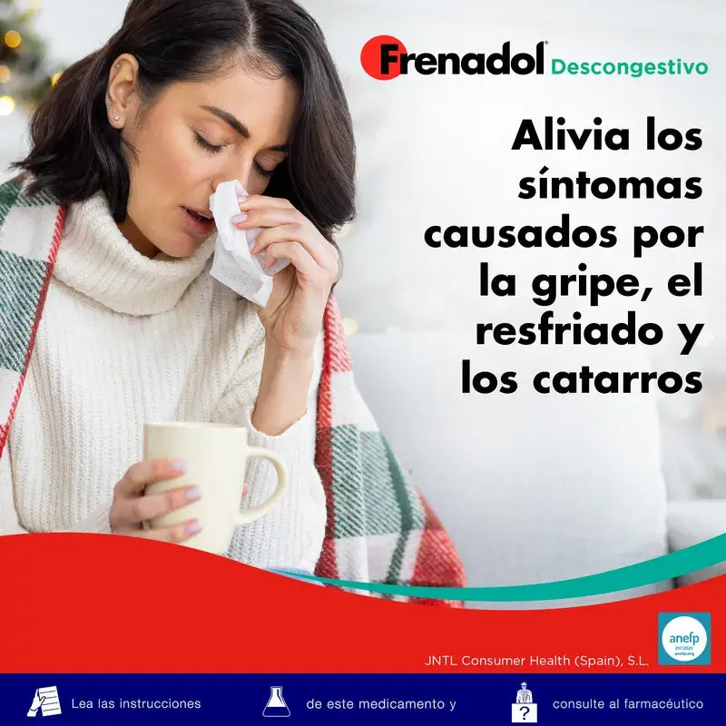 FRENADOL® Decongestionante antinfluenzale, uso orale, 16 capsule