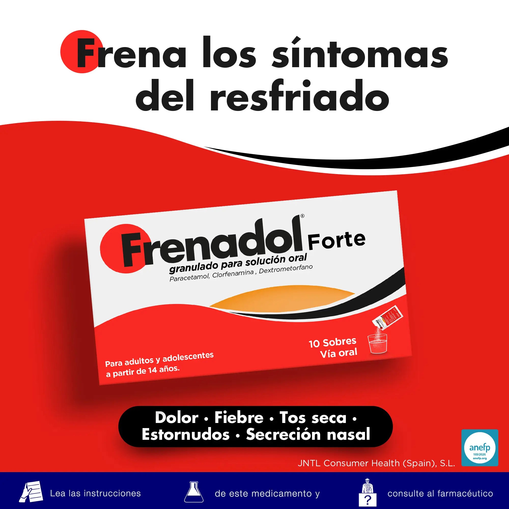FRENADOL® Forte Antinfluenzale, uso orale, 10 bustine