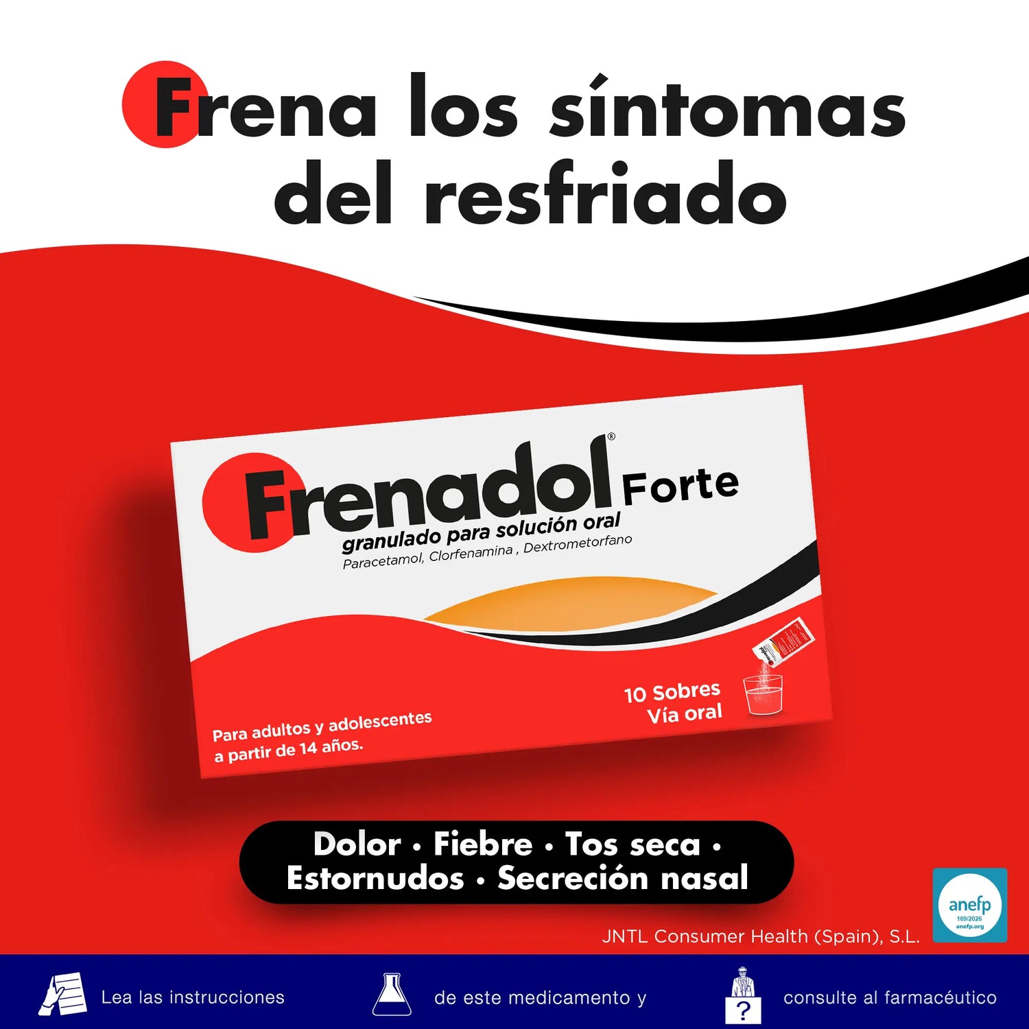 FRENADOL® Forte Antinfluenzale, uso orale, 10 bustine