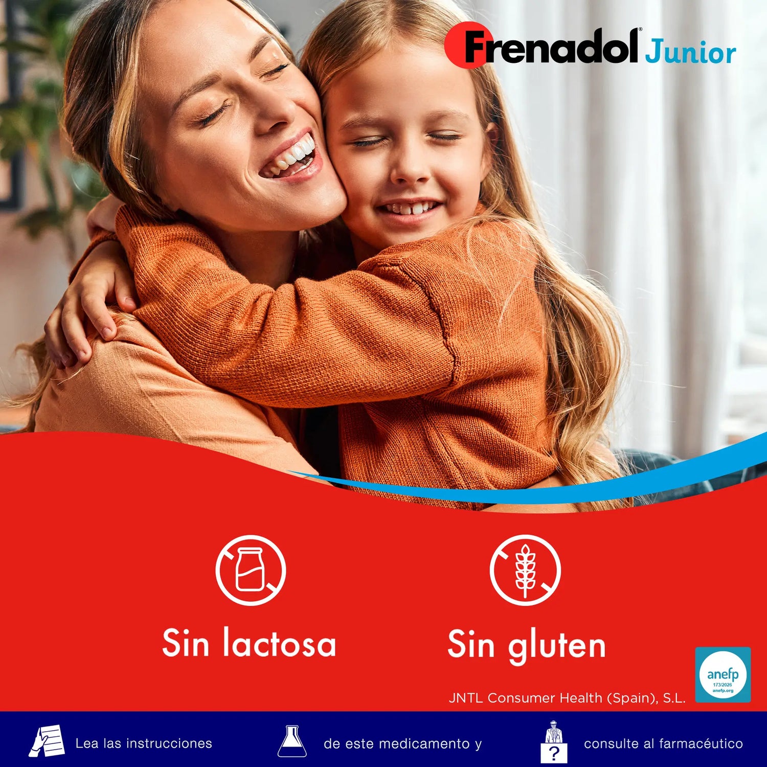 Frenadol Junior Antinfluenzale per bambini, gusto arancia, uso orale, 10 bustine