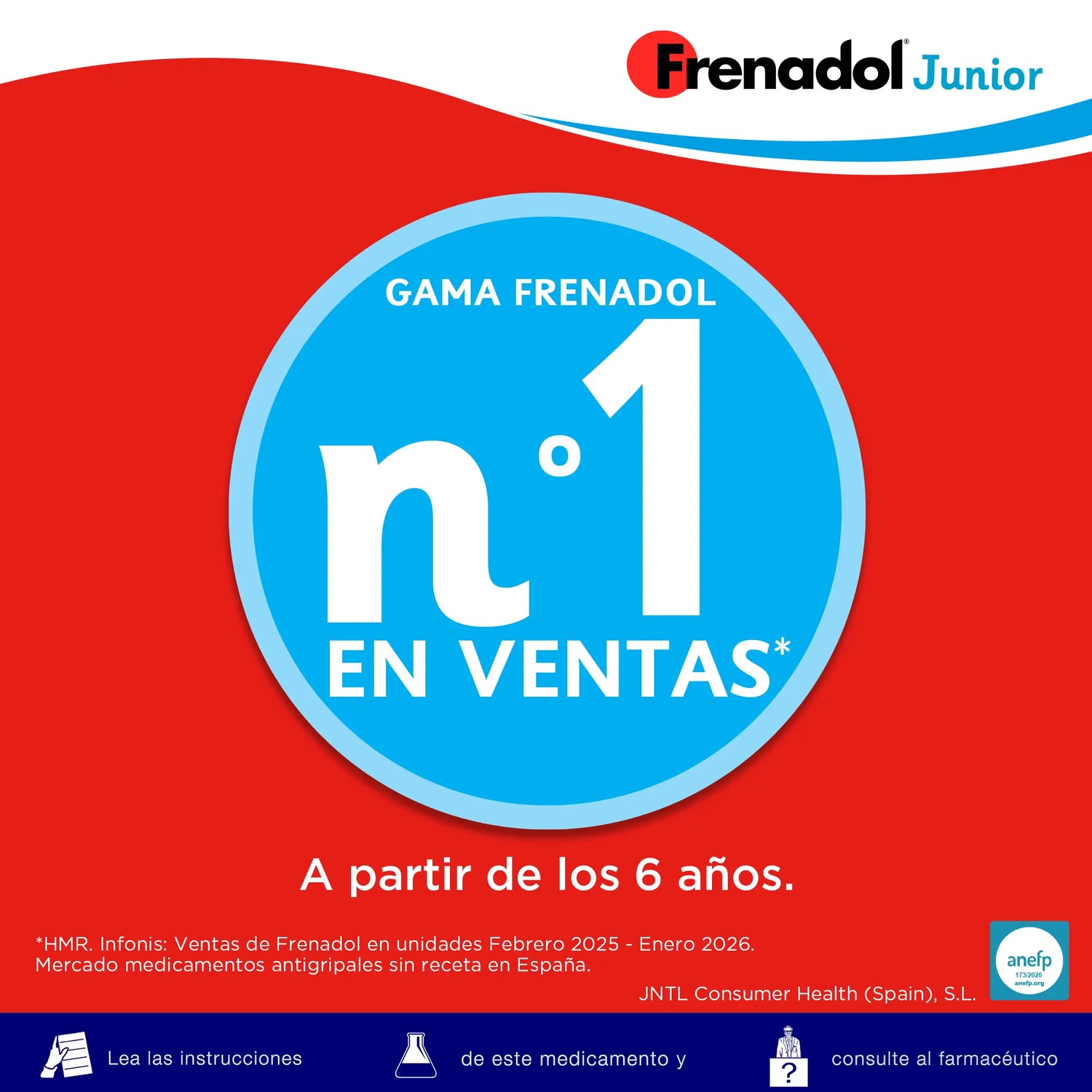 Frenadol Junior Antinfluenzale per bambini, gusto arancia, uso orale, 10 bustine