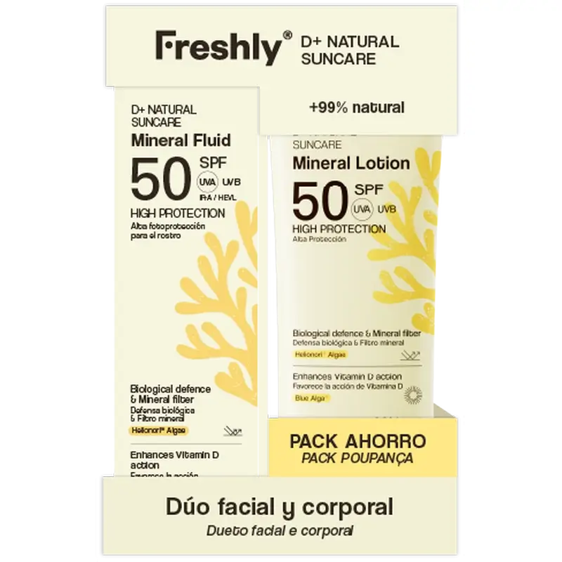 Freshly Pack Protezione completa D 100 Ml + Trattamento solare naturale 50 Ml