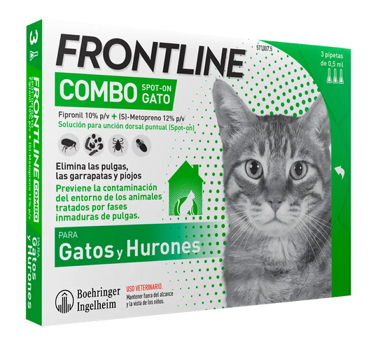 Frontline Combo Gatti e Furetti Spot On, 6 pipette x 0,5 ml