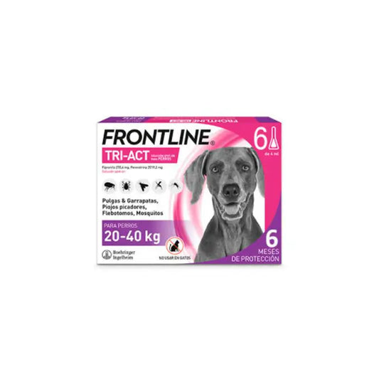 Frontline Tri-Act 20-40Kg, 6 pipette