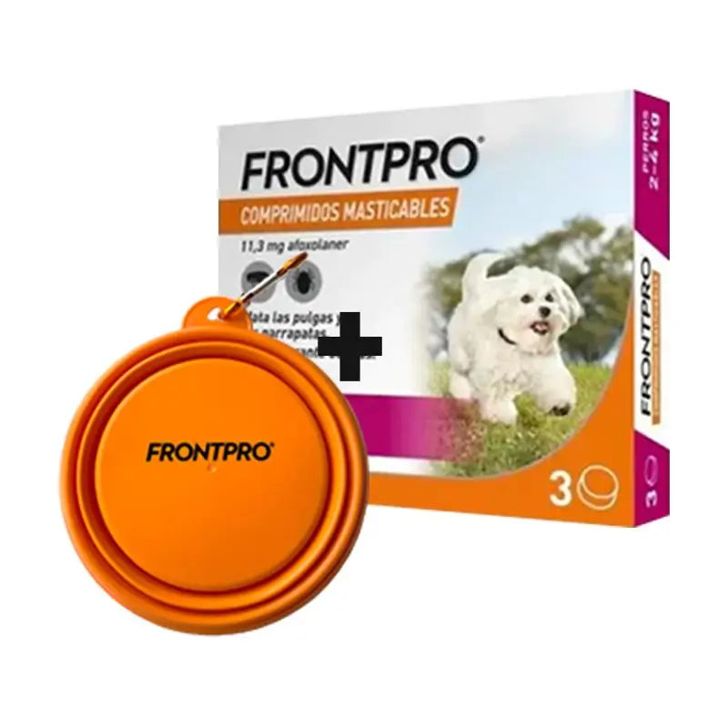 Frontpro Diserbante per cani 2-4 kg (S), 3 compresse masticabili
