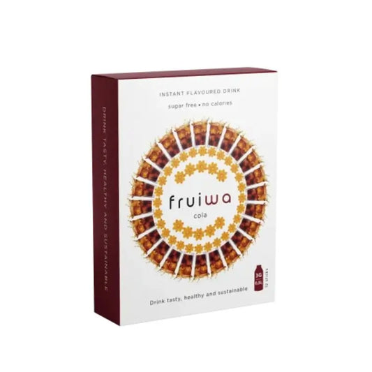Fruiwa Polvere per bevande istantanee al gusto di cola con vitamina C ed edulcorante, 36 grammi