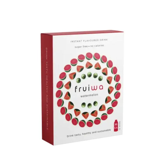 Fruiwa Polvere di bevanda istantanea al gusto di anguria con vitamina C ed edulcorante, 36 grammi