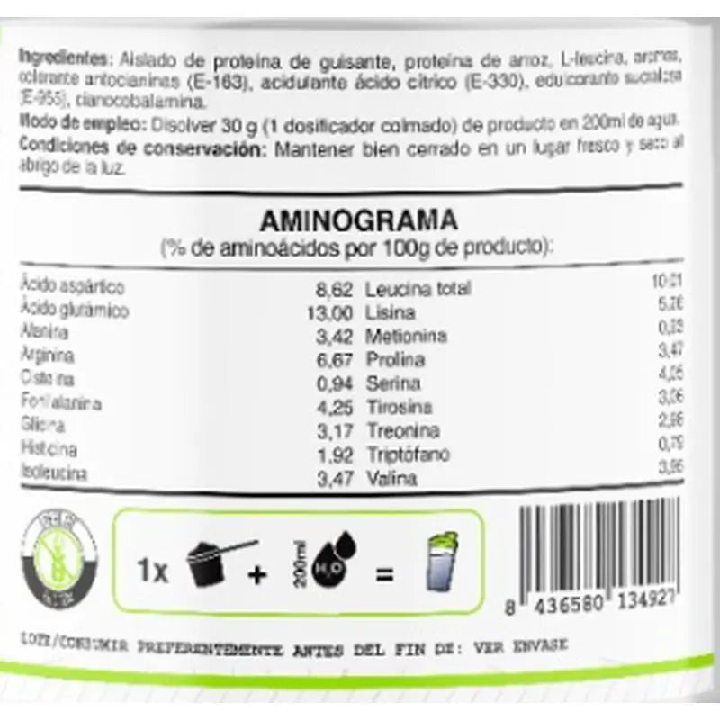 Proteine vegane Fullgas al mirtillo 500 gr.