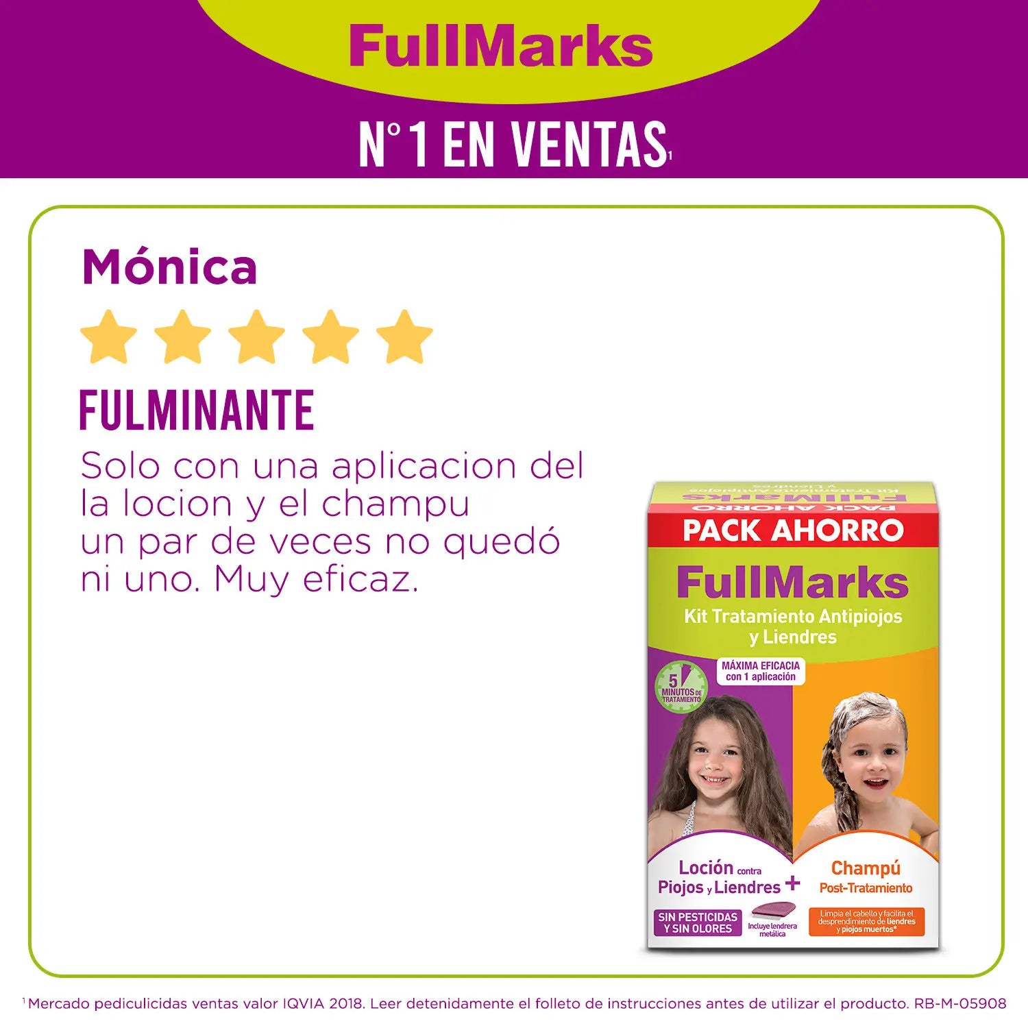 Fullmarks Shampoo e Lozione Antipidocchi e Lendini