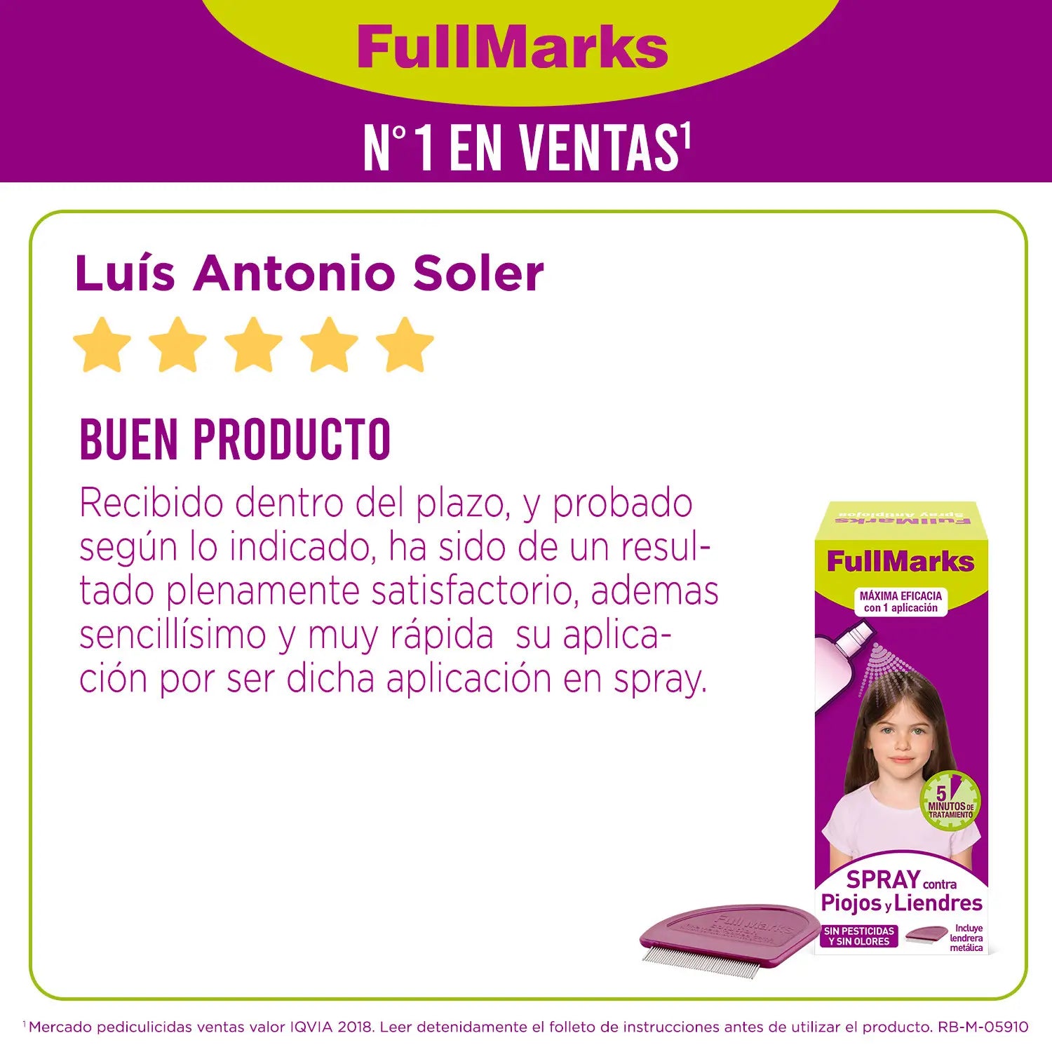 Fullmarks Spray antipidocchi 150 ml