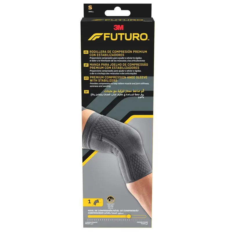 Futuro™ Ginocchiera a compressione premium con stabilizzatori S (30,4 - 36,8 cm), 1 unità