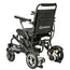 g-move a1, sedia a rotelle elettrica pieghevole, in alluminio