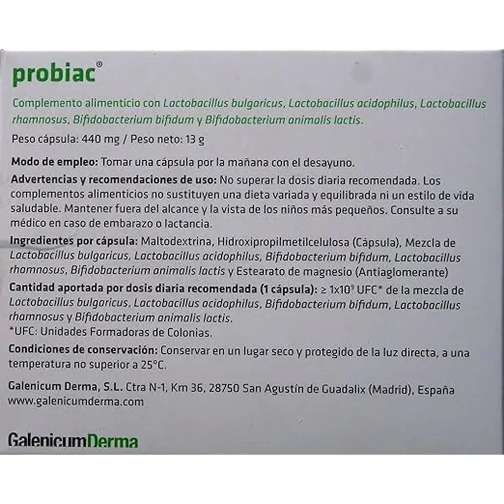 Galenicum Pack Probiac Acne, 2 x 30 capsule