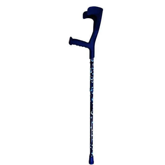 García 1880 Bastone da passeggio inglese con cerchi stampati in blu (coppia)