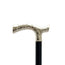 Garcia 1880 Muletilla in faggio nero placcata in nichel con pugno inciso