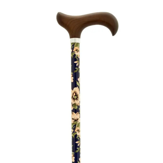 Stampella estensibile García 1880, blu, a forma di fiore, in legno P