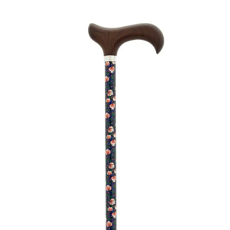 Stampella estensibile Garcia 1880, blu, fiori piccoli, legno P