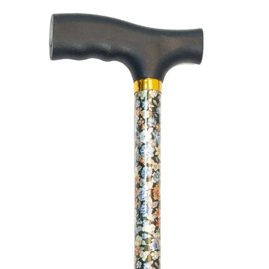 Garcia 1880 Muletilla Estensibile Nero Piccoli Fiori Polsino in plastica