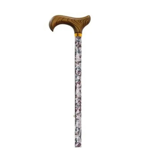 Stampella estensibile Garcia 1880, argento est. lilla e blu, legno P