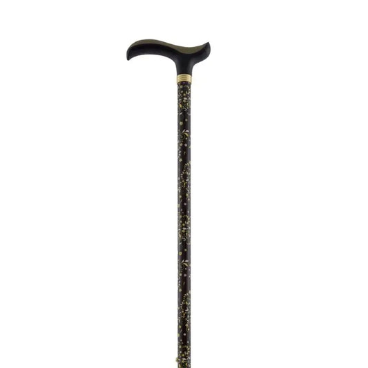 García 1880 Muletilla Estensibile Slim Flores Nero Polsino Soft Touch