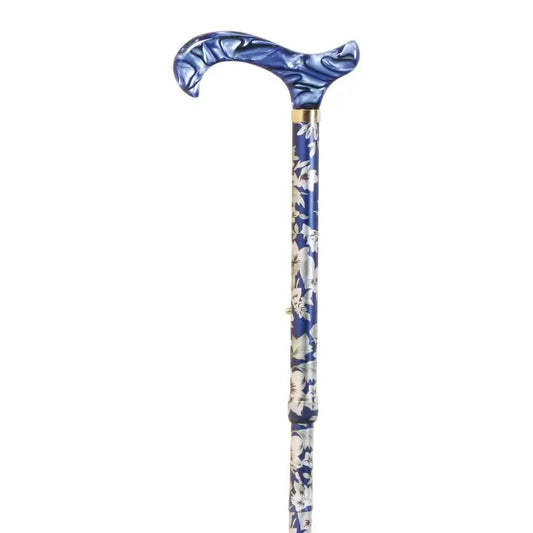 García 1880 Stampella pieghevole blu con pugno di fiori Metacrilato blu