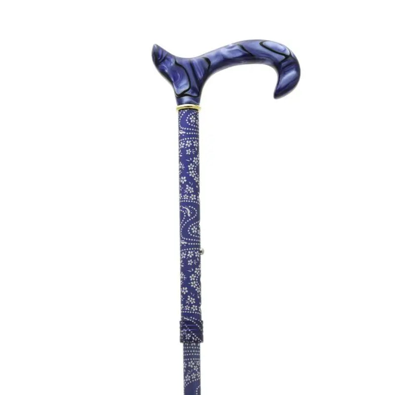 García 1880 Stampella pieghevole Stampa blu Pugno di metacrilato blu