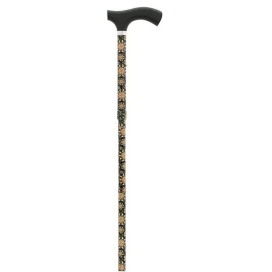 García 1880 Muletilla Plegable Flores Pieghevole Pugno di fiori in legno Nero