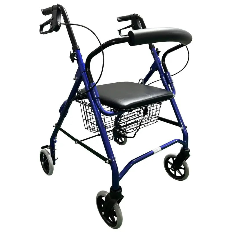 Garcia 1880 Rollator in alluminio con freni (blu)