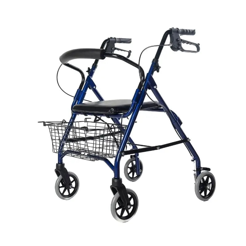 Garcia 1880 Rollator in alluminio con freni (blu)