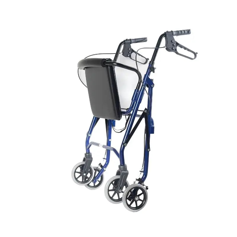 Garcia 1880 Rollator in alluminio con freni (blu)