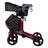 Garcia 1880 Rollator pieghevole in alluminio con freni nuovo stile (rosso)