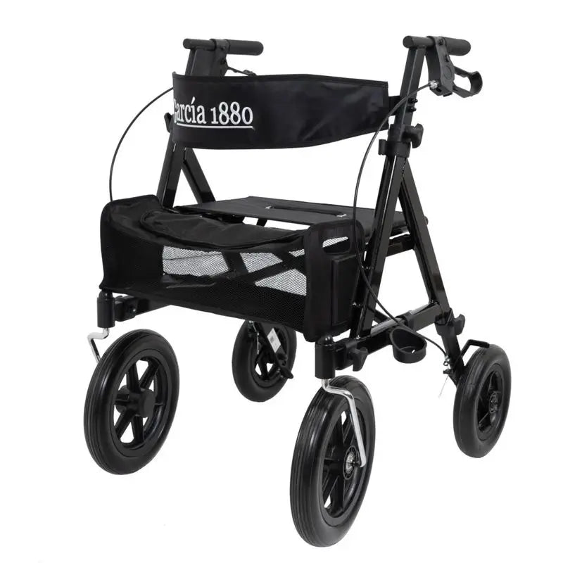 Garcia 1880 Rollator pieghevole in alluminio con ruote da 300 mm