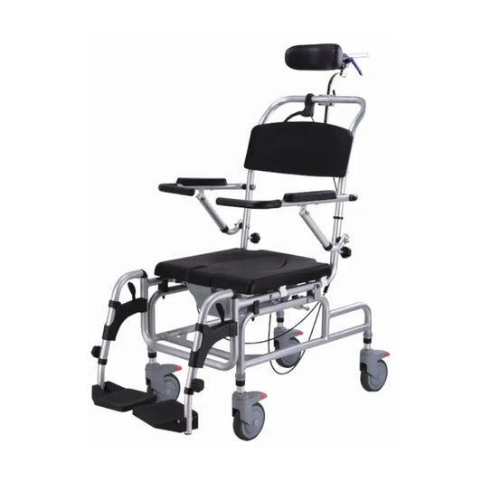Garcia 1880 Sedia da doccia inclinabile con rotelle e WC