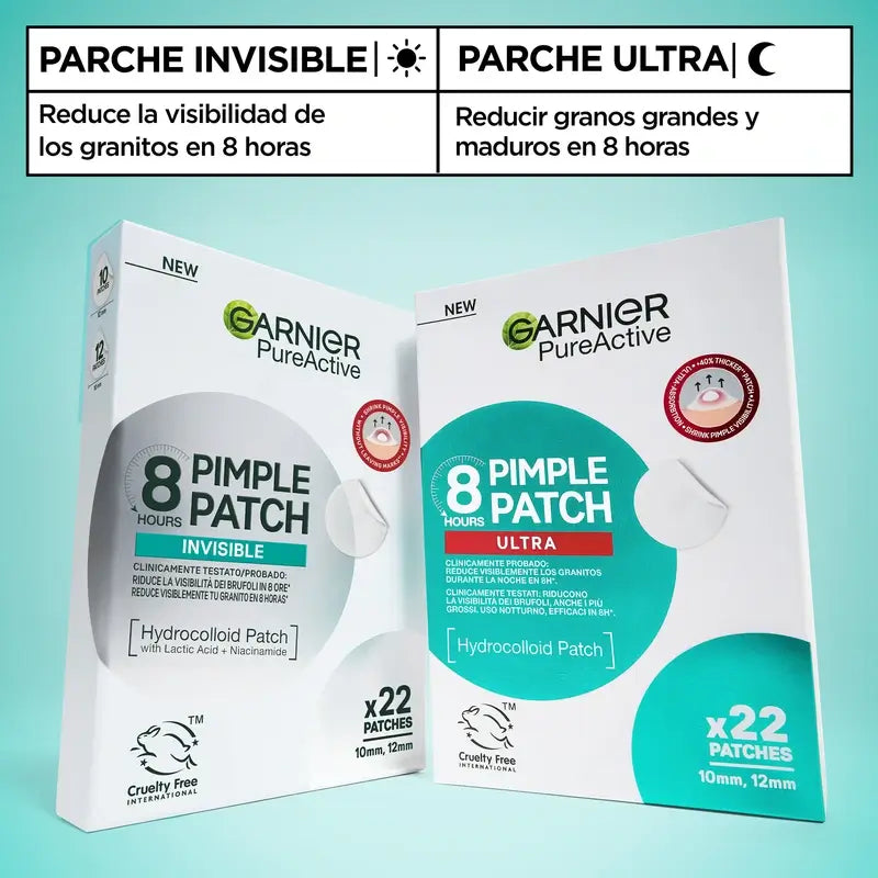 Garnier Anti-Acne Pureactive 8H Patch Brufolo Ultra , 22 unità