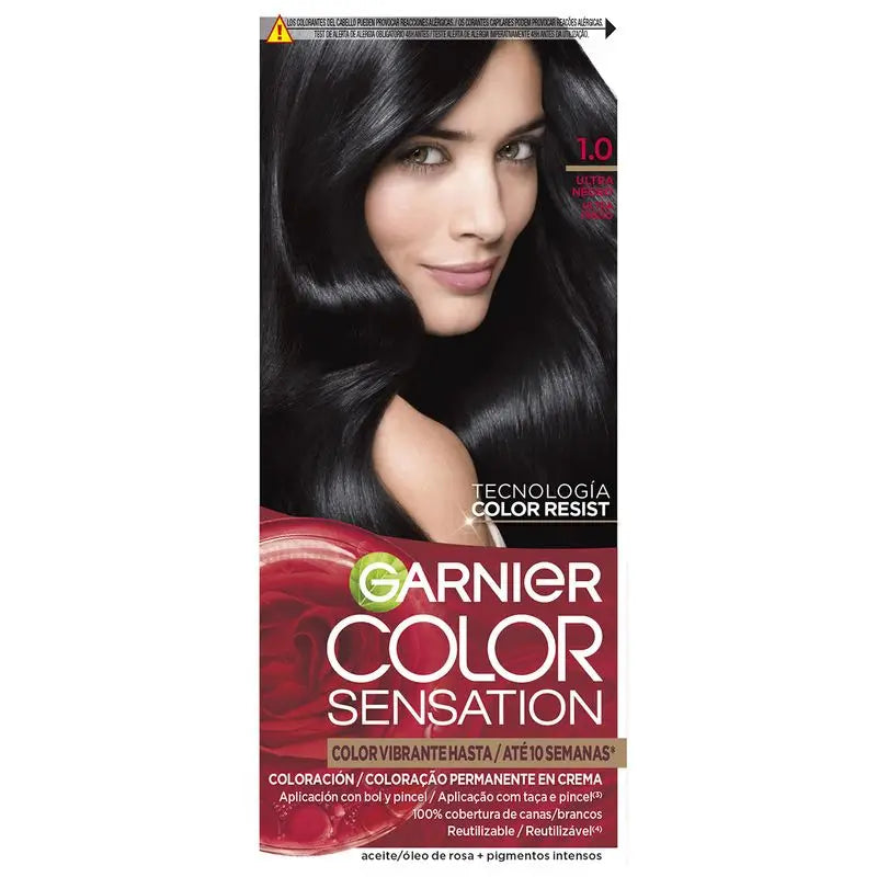 Garnier Color Sensation Crema Colore Permanente 1.0 Ultra Nero