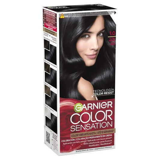 Garnier Color Sensation Crema Colore Permanente 1.0 Ultra Nero
