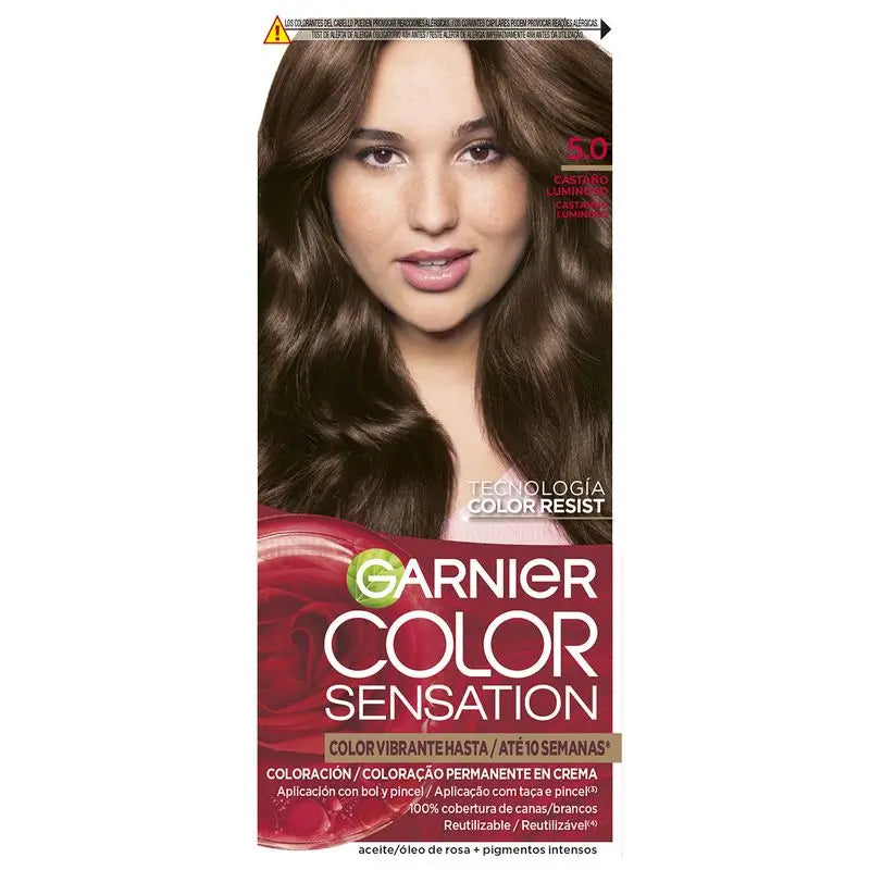 Garnier Color Sensation Colore permanente in crema 5.0 Marrone
