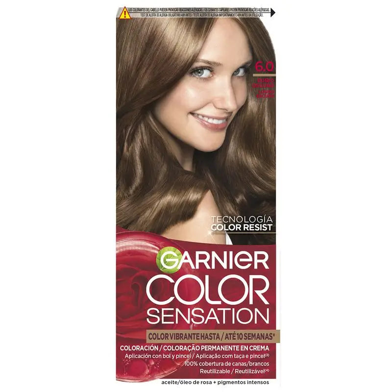 Garnier Color Sensation Crema Colore Permanente 6.0 Biondo Scuro