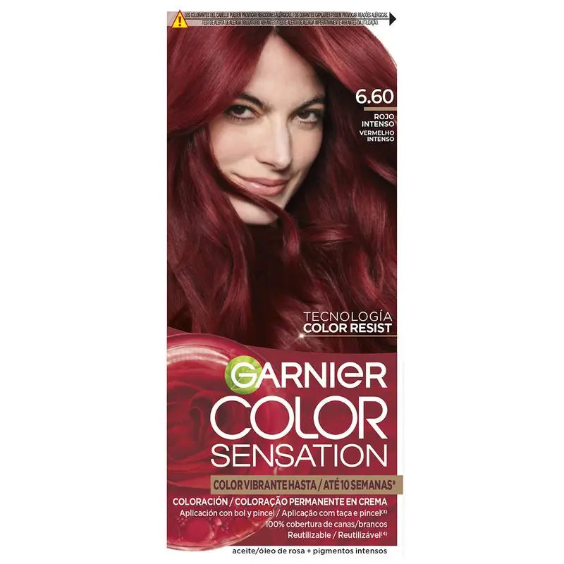 Garnier Color Sensation Crema Colore Permanente 6.60 Rosso Intenso